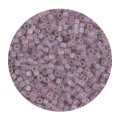 Miyuki Square Bead 1,8mm - Matted Transparent Smoke Amethyst AB - 5g