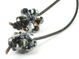 12er Mega - Kugel aus Kristall Perlen in Schwarztnen