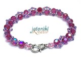 Materialkit Armband Happy  in Fuchsia