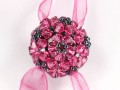 12er Mega - Kugel aus Kristall Perlen in Rose