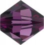 Preciosa Kristallperlen - 3mm - Amethyst - 30 Bicone