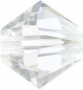 Preciosa Kristallperlen - 3mm - Crystal Argent Flare - 30 Bicone
