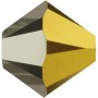 Preciosa Kristallperlen - 3mm - Crystal Aurum - 30 Bicone